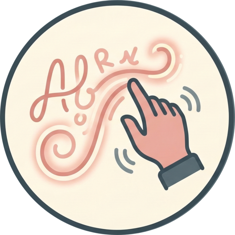 Spelling - air writing